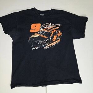 Men's Black Racing Graphic T-Shirt